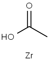 zirconium(2+) acetate 结构式