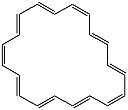 Cycloicosane-1,3,5,7,9,11,13,15,17,19-decene Structure