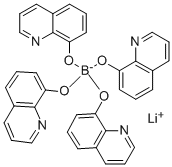 四(8-羟基喹啉)硼锂 结构式