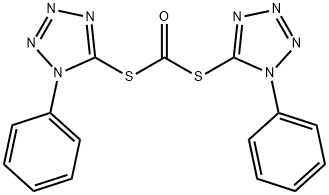 S,S-bis(1-phenyl-1H-tetrazol-5-yl) dithiocarbonate Struktur