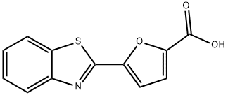 5-(Benzothiazol-2-yl)-furan-2-carboxylic acid 化学構造式