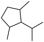 2-イソプロピル-1,3-ジメチルシクロペンタン 化学構造式