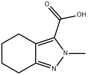 2-メチル-4,5,6,7-テトラヒドロ-2H-インダゾール-3-カルボン酸 化学構造式