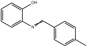 2-(4-メチルベンジリデンアミノ)フェノール 化学構造式