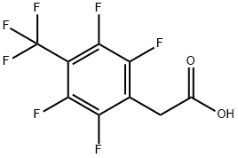 4-(パーフルオロトリル)酢酸 化学構造式