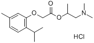 Acetic acid, (thymyloxy)-, 2-(dimethylamino)-1-methylethyl ester, hydr ochloride|