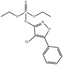 Phosphorothioic acid, O-(4-chloro-5-phenyl-3-isoxazolyl) O,O-diethyl e ster|