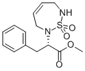 1,2,7-THIADIAZEPINE-2(3H)-ACETIC ACID, 6,7-DIHYDRO-ALPHA-(PHENYLMETHYL)-, METHYL ESTER, 1,1-DIOXIDE, (ALPHAS) 化学構造式