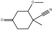 Cyclohexanecarbonitrile, 2-methoxy-1-methyl-4-oxo- (9CI),323180-02-5,结构式