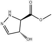 1H-Pyrazole-5-carboxylicacid,4,5-dihydro-4-hydroxy-,methylester,(4S,5R)- Structure