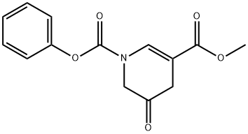 5,6-DIHYDRO-5-OXO-1,3(4H)-PYRIDINEDICARBOXYLIC ACID, 3-METHYL 1-PHENYL ESTER, 323201-20-3, 结构式