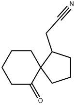 Spiro[4.5]decane-1-acetonitrile, 6-oxo- (9CI) 化学構造式