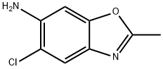 2-メチル-5-クロロ-6-ベンズオキサゾールアミン 化学構造式