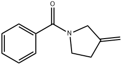 Pyrrolidine,  1-benzoyl-3-methylene-  (9CI) 化学構造式