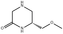 Piperazinone, 6-(methoxymethyl)-, (6R)- (9CI) 化学構造式