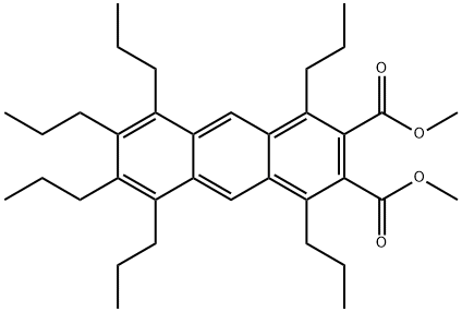 DIMETHYL 1,4,5,6,7,8-HEXAPROPYLNAPHTHACENE-2,3-DICARBOXYLATE 结构式