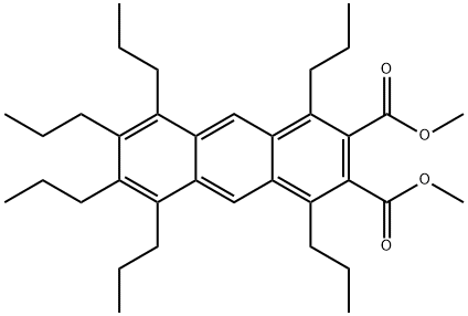 DIMETHYL 1,4,5,6,7,8-HEXAPROPYLNAPHTHACENE-2,3-DICARBOXYLATE,323585-68-8,结构式