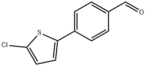 4-(5-Chlorothiophen-2-yl)benzaldehyde Struktur