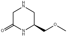 Piperazinone, 6-(methoxymethyl)-, (6S)- (9CI) 化学構造式