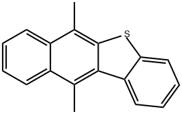 6,11-ジメチルベンゾ[b]ナフト[2,3-d]チオフェン 化学構造式