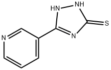 1,2-DIHYDRO-5-(3-PYRIDINYL)-3H-1,2,4-TRIAZOLE-3-THIONE Struktur