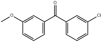 3-クロロ-3'-メトキシベンゾフェノン 化学構造式