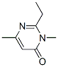 2-Ethyl-3,6-dimethyl-4(3H)-pyrimidinone Struktur