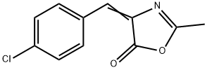 2-Oxazolin-5-one, 4-(p-chlorobenzylidene)-2-methyl- Structure
