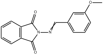 1H-Isoindole-1,3(2H)-dione, 2-(((3-methoxyphenyl)methylene)amino)- 结构式