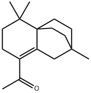 1-(1,3,4,4a,5,6,7-hexahydro-2,5,5-trimethyl-2H-2,4a-ethanonaphthalen-8-yl)ethan-1-one Structure