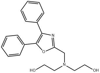 2,2'-[[(4,5-Diphenyloxazol-2-yl)methyl]imino]diethanol Structure