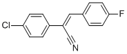 (Z)-2-(4-クロロフェニル)-3-(4-フルオロフェニル)アクリロニトリル 塩化物 化学構造式