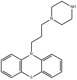 10-piperazinylpropylphenothiazine 结构式