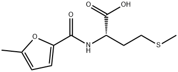 (5-甲基呋喃-2-羰基)甲硫氨酸 结构式
