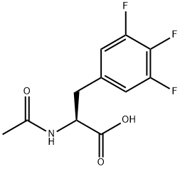 N-АЦЕТИЛ-3- (3,4,5-ТРИФТОРО-ФЕНИЛ) -DL-АЛАНИН структура