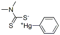 phenylmercury dimethyldithiocarbamate Struktur