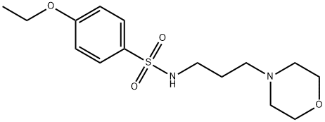 4-ethoxy-N-(3-morpholin-4-ylpropyl)benzenesulfonamide 结构式