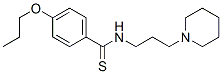 N-(3-Piperidinopropyl)-p-(propoxy)thiobenzamide|