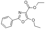 ETHYL 5-ETHOXY-2-PHENYLOXAZOLE-4-CARBOXYLATE 化学構造式