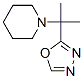 1-[1-Methyl-1-(1,3,4-oxadiazol-2-yl)ethyl]piperidine Structure