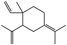 1-methyl-4-(1-methylethylidene)-2-(1-methylvinyl)-1-vinylcyclohexane Structure