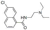 6-Chloro-N-[2-(diethylamino)ethyl]-1-naphthalenecarboxamide Structure