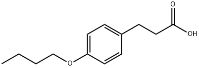 3-(4-BUTOXYPHENYL)PROPANOIC ACID 结构式