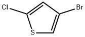 4-ブロモ-2-クロロチオフェン 化学構造式