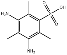 3,5-Diamino-2,4,6-trimethylbenzenesulfonic acid Struktur