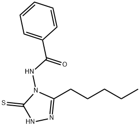 N-[(1,5-Dihydro-3-pentyl-5-thioxo-4H-1,2,4-triazol)-4-yl]benzamide Struktur