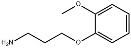 3-(2-甲氧基苯氧基)丙胺, 3245-88-3, 结构式