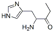 3-Pentanone,  2-amino-1-(1H-imidazol-4-yl)-  (9CI) Structure