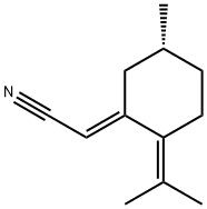 324538-21-8 Acetonitrile, [(5R)-5-methyl-2-(1-methylethylidene)cyclohexylidene]-, (2E)- (9CI)