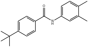 4-tert-butyl-N-(3,4-dimethylphenyl)benzamide,324546-93-2,结构式